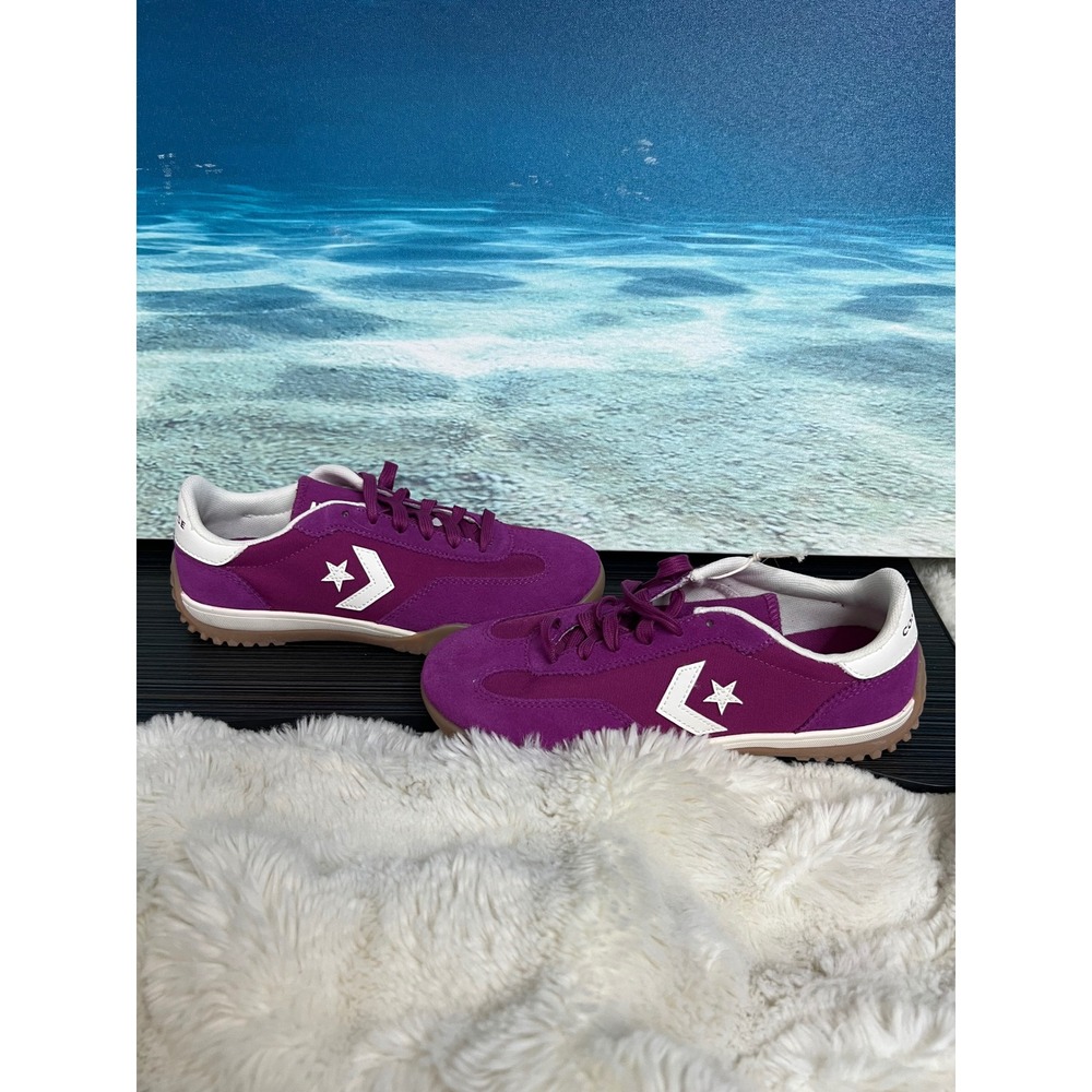 Converse All Star Purple Suede Star Chevron Gum Sole Mens 3.5 Women 5